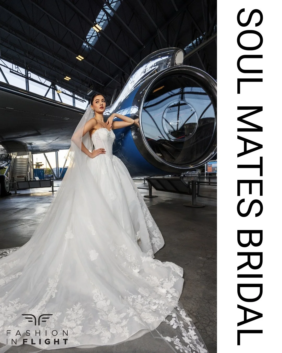 Join us for an exclusive showcasing of Soul Mates Bridal&rsquo;s newest collection at Fashion in Flight on Saturday, November 7th, at The Museum of Flight. Secure your tickets now at www.fashioninflight.org.

Photo Credit:
Designer: @soulmatesbridal 