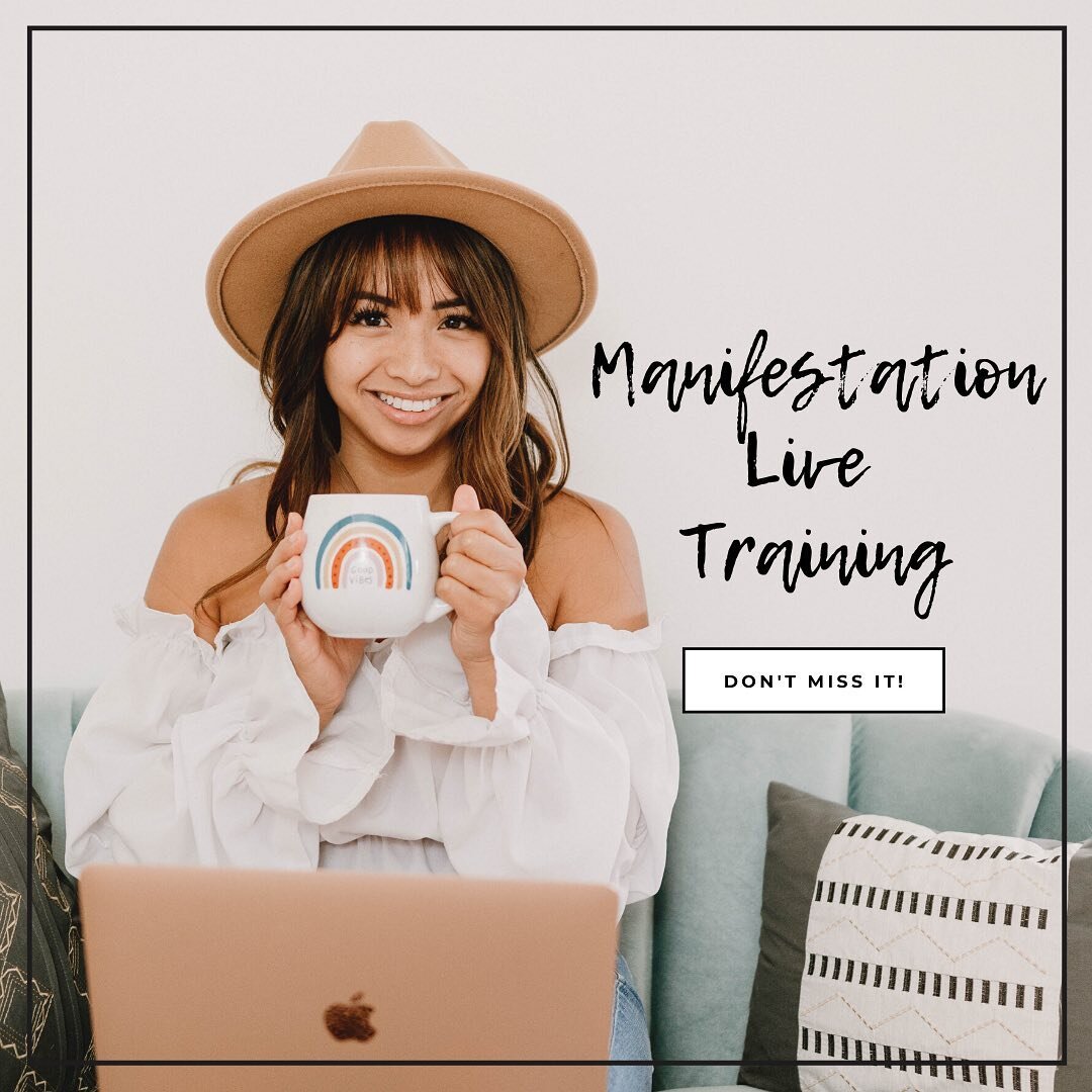 Have you experienced the magic of manifestation yet? 🔮

Imagine creating the life of your dreams because you know how to apply the basic principles of manifestation. ✨

Next week I&rsquo;ll be hosting 3 live trainings on manifestation! I&rsquo;ll be