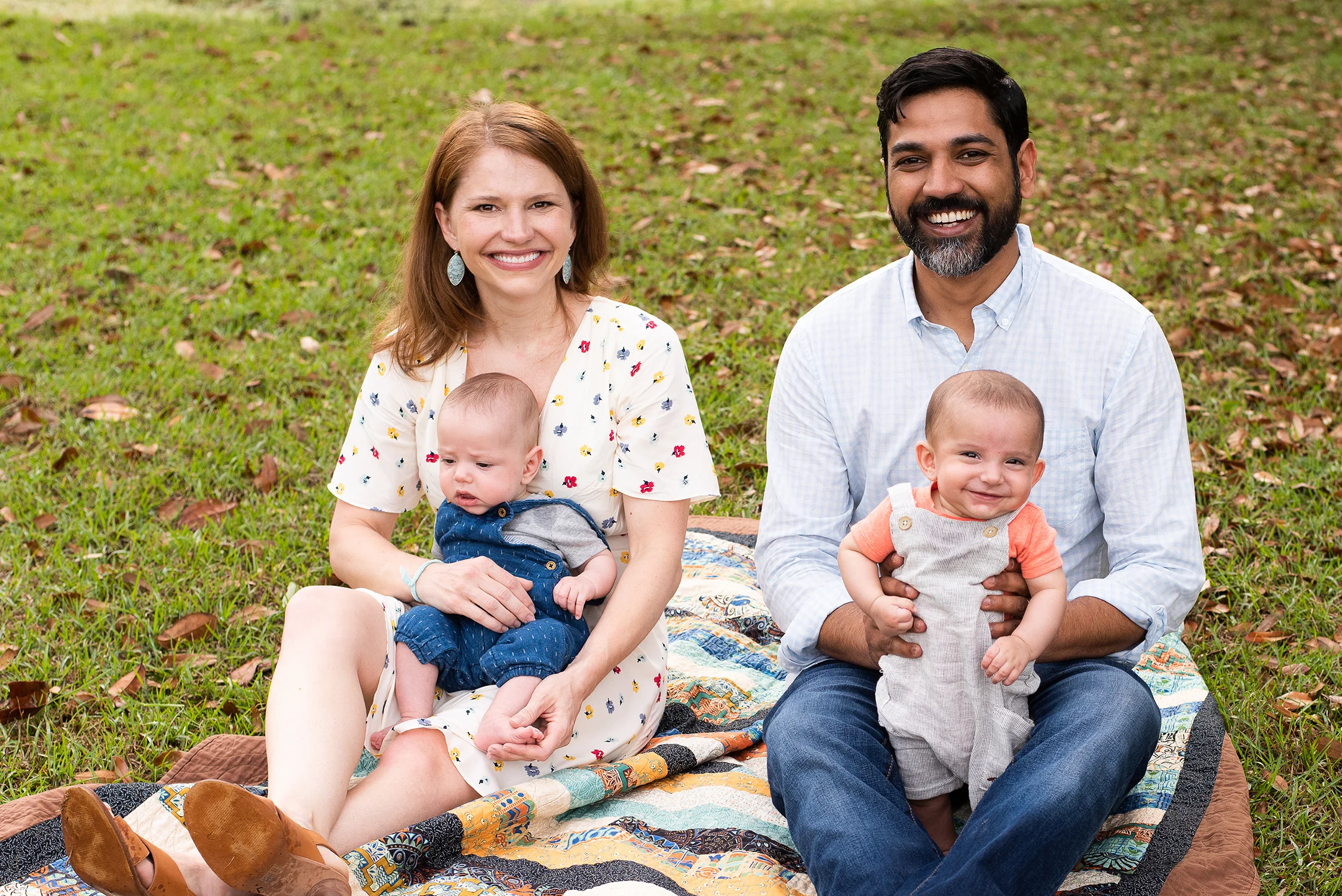 Family portrait in Hampton Park by Reese Moore Photography