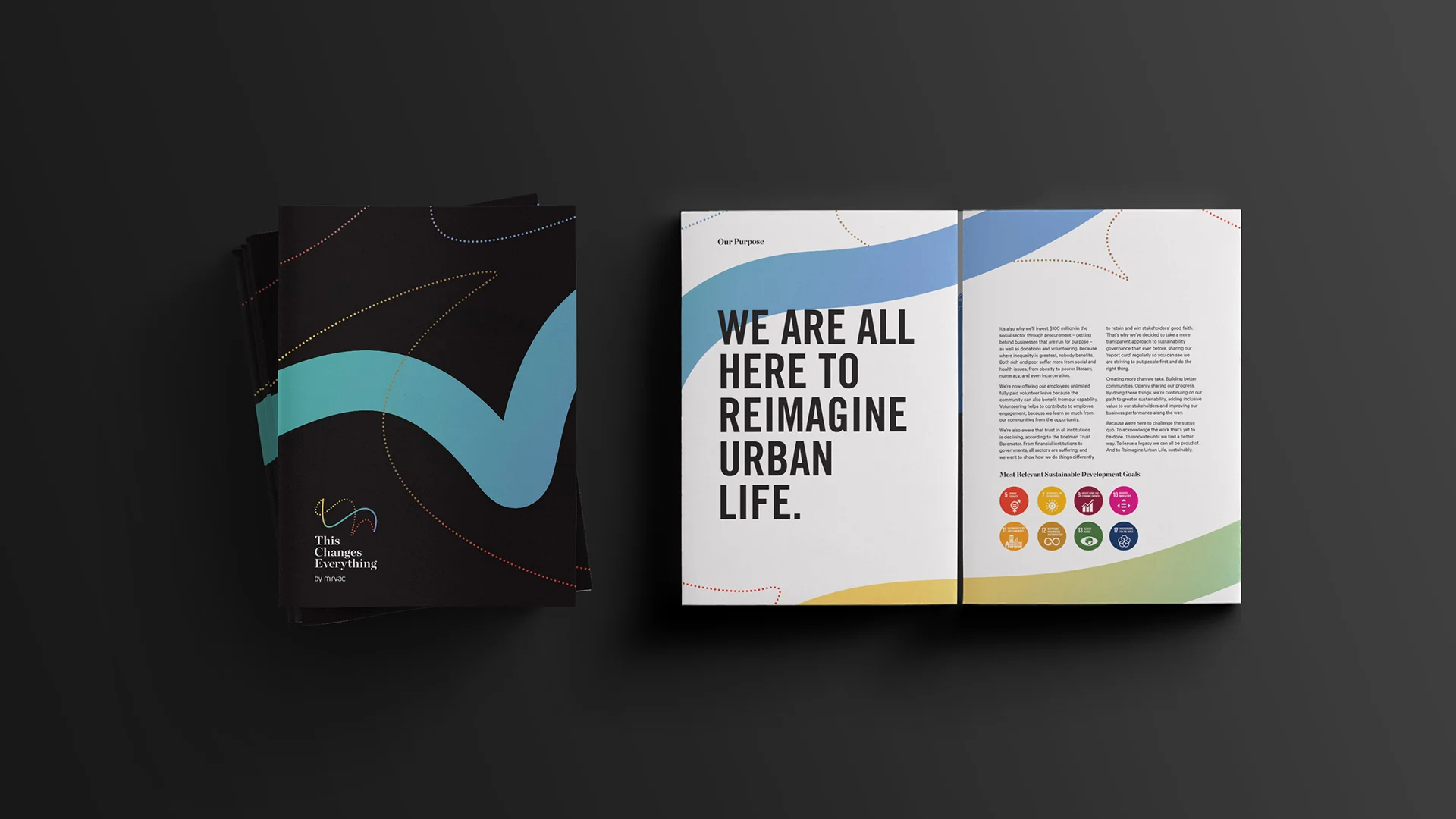 Mirvac This Changes Everything 4 page gatefold brochure design