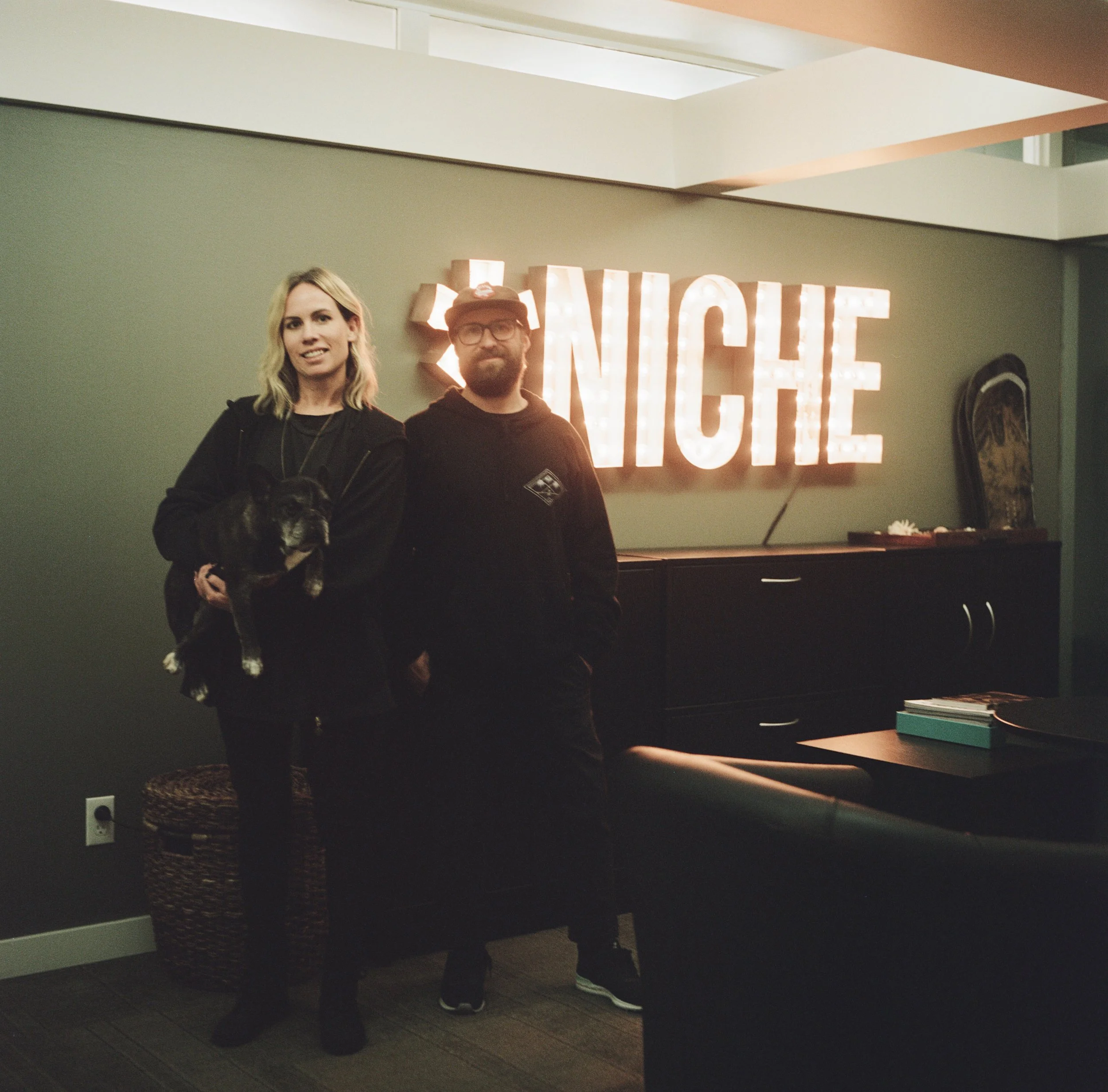  Ana &amp; Todd. Salt Lake City, Utah. // I had the privilege of visiting the Niche Snowboards headquarters and meeting these two this past month. They’re so rad. Making eco-friendly boards and challenging norms within the snowboard culture.  Check i