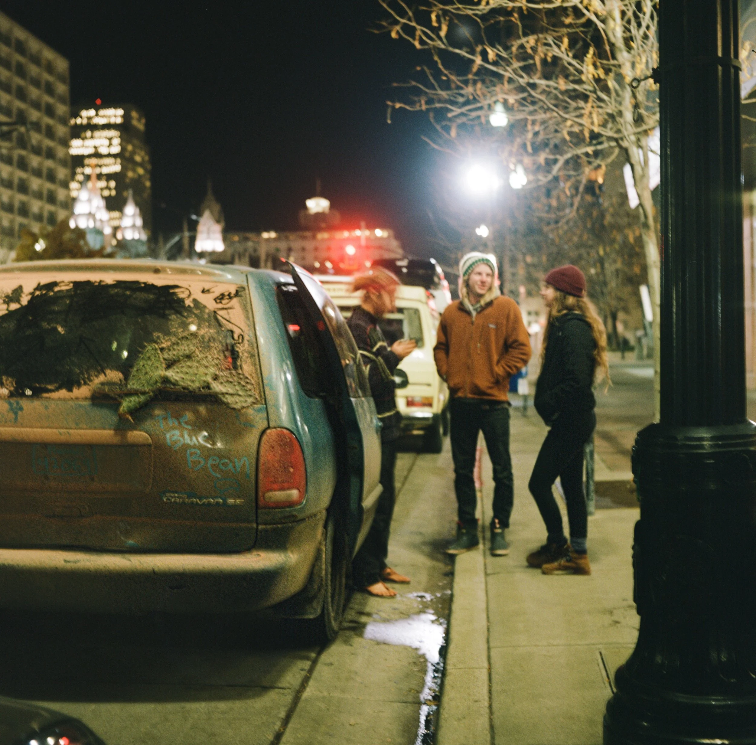  Caught Eli on his way back to Idaho from Moab, UT. Normally he cruises in a ‘71 VW bus with a narwhal painted on the side, but he decided to rock this blue bean for a minute while he works on the engine of his bus. Eli is one of my favorite humans. 
