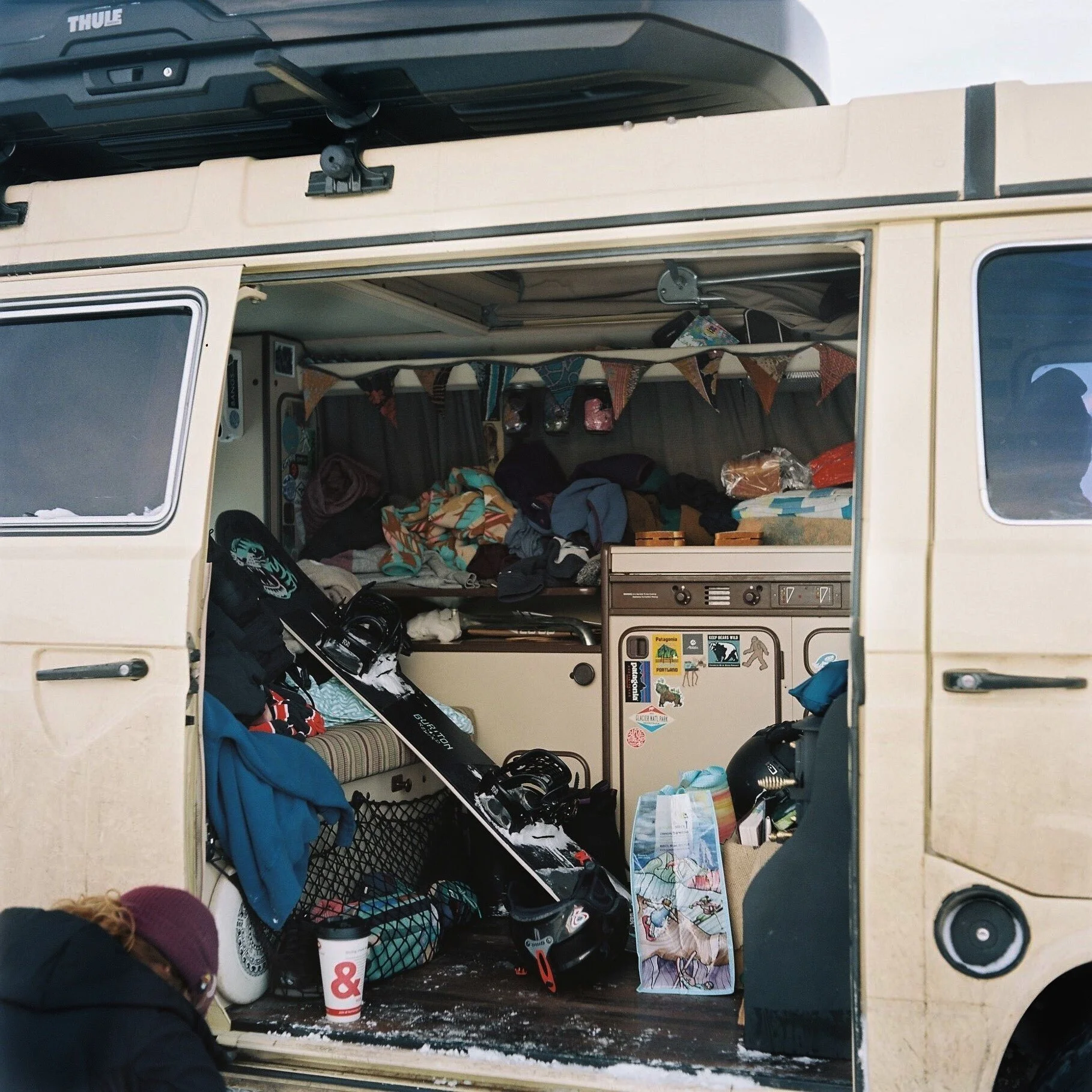  Vanlife: winter edition. A mess, usually. 