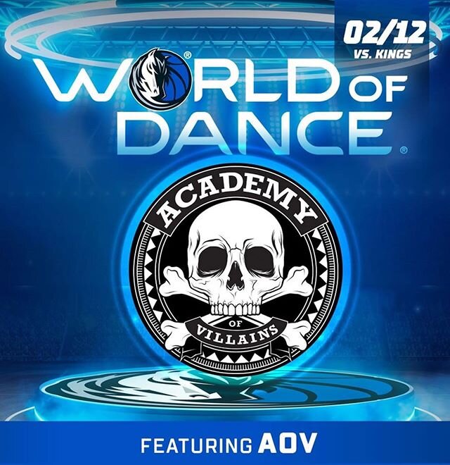 @academyofvillains will be performing tonight at the @dallasmavs game! 🏀 #worldofdance #mavswod #thisiswod #nba #crftwrx #ballislife