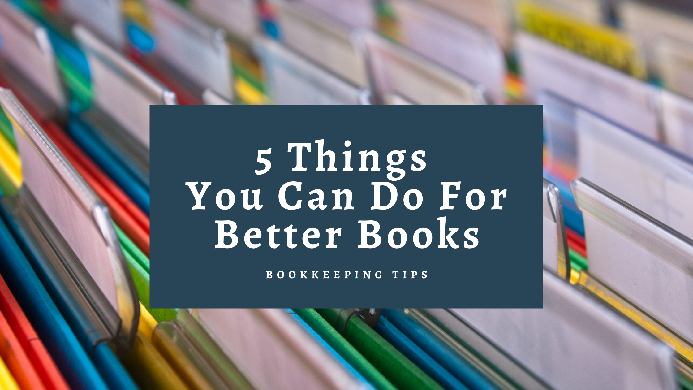 Five things you can do for better books