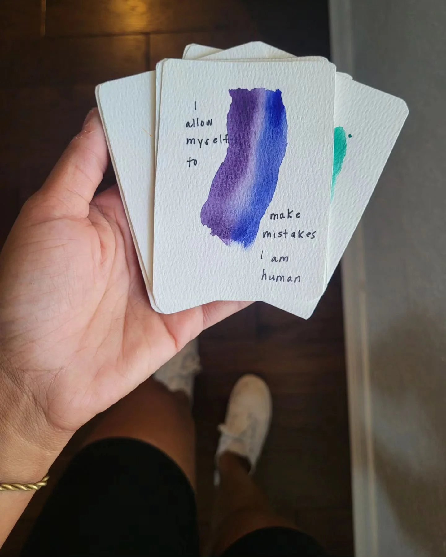 Adding in some little special treats to my outgoing orders today. 🤍 
Mantra card decks and some collected shells and stones. ✨️🌸 
Don't forget to head over to my website and check out my recent creations, and snag some for yourself. 🦋 This upcomin