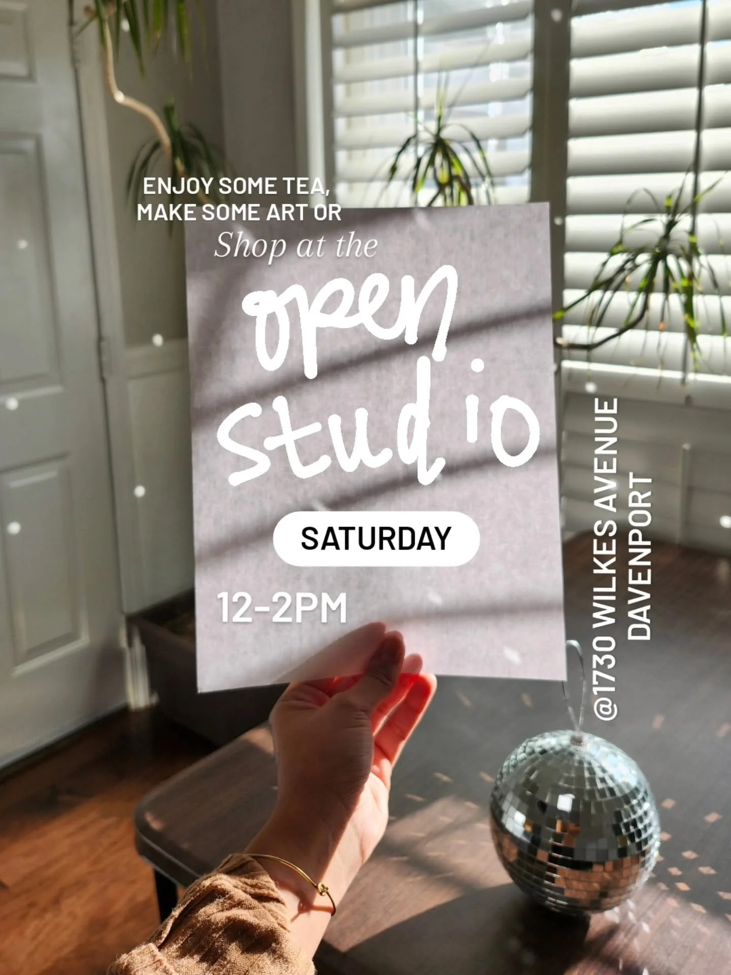 This weekend! ✨️ 
I will be having an Open studio this Saturday! 
  Come by and work at the art table, shop my latest jewelry, or just enjoy some tea and good conversations. 🤍
I will also be having a MAJOR SALE to make room for new things. I will ha