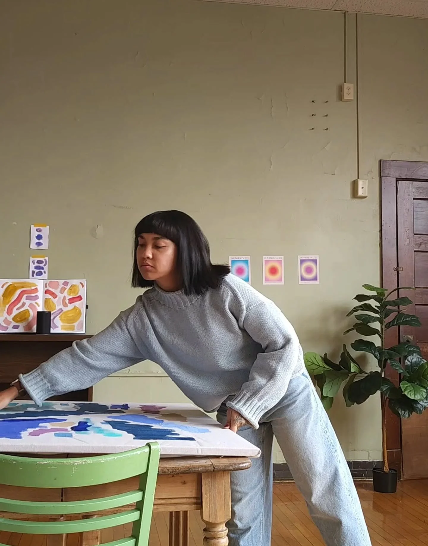 Monday moodboard: 
 2/2/26 / Ive been feeling inspired, lots of new journals are being made, I am feeling in lots of color and experimenting again. 
  When I went through my Yoga teacher training in 2020, I remember being taught that we always teach 