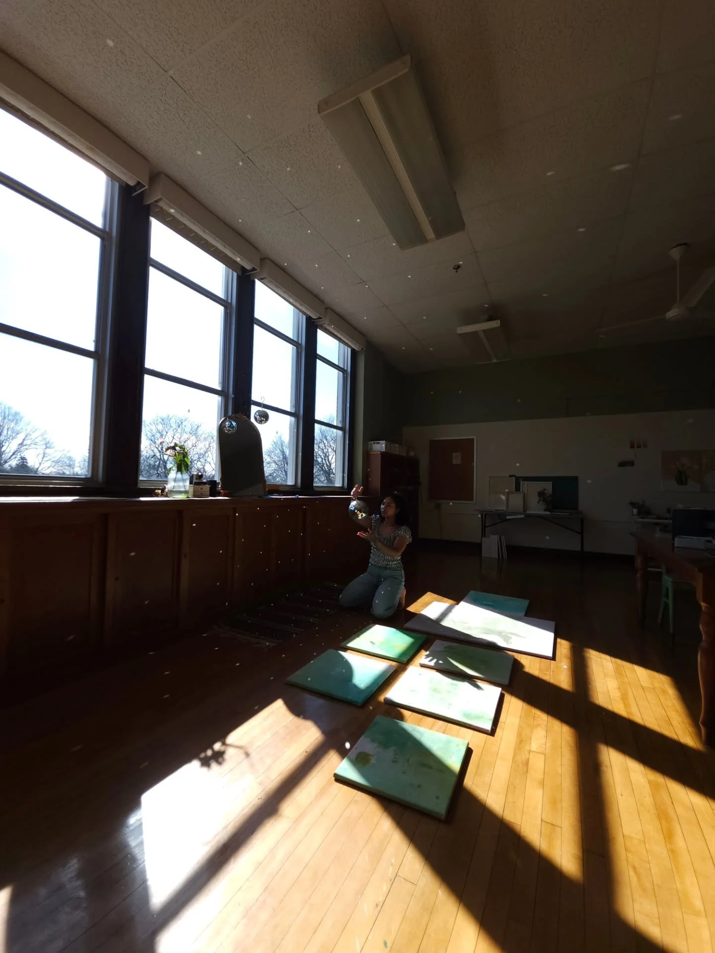 Ive been working on a new collection that is huge. Its sunlight shining in, its the hope, the light, and the inspiration it provides. ✨️ 
  Swipe for peeks