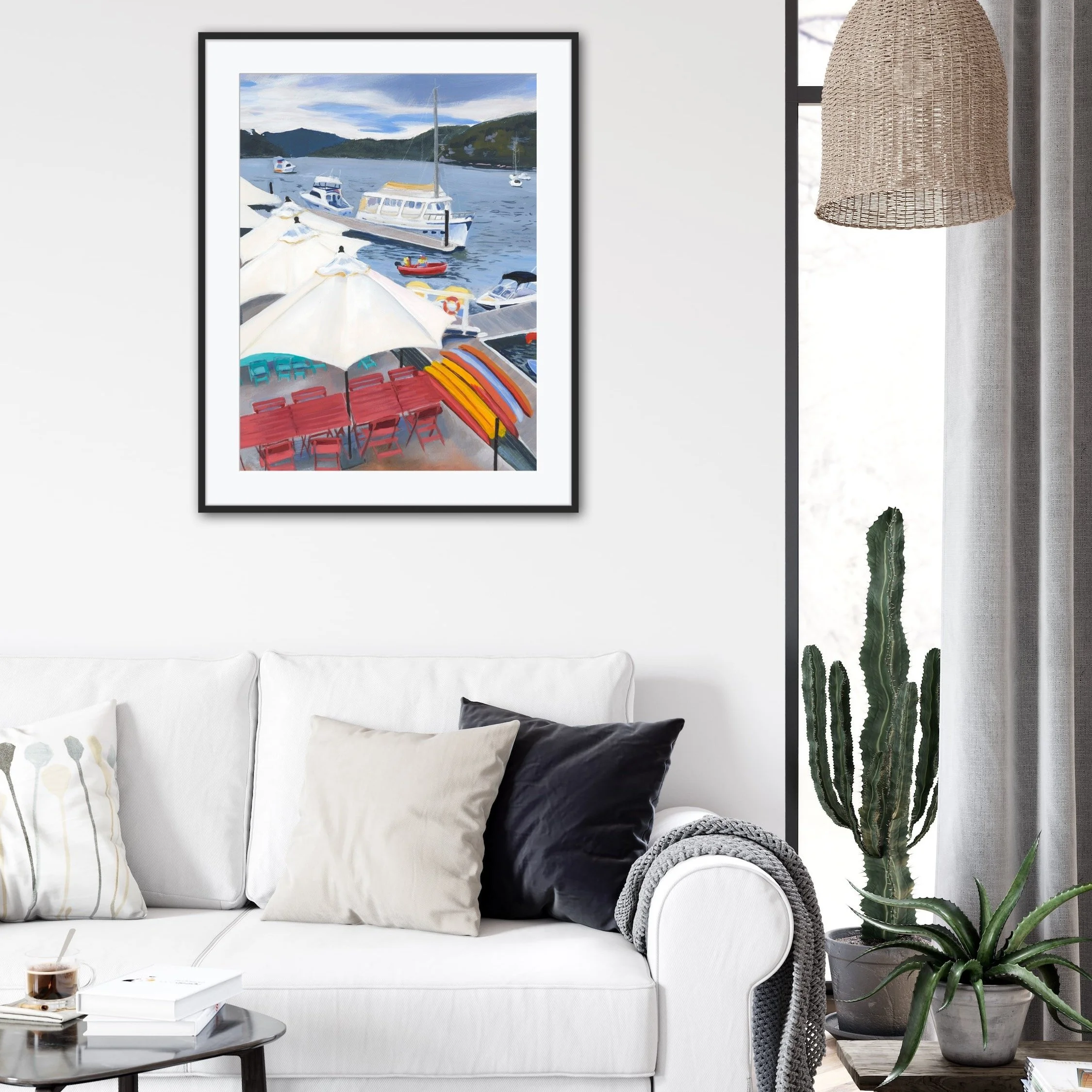 View from Cottage Point Fine Art Giclee Print by Sancha Prowse