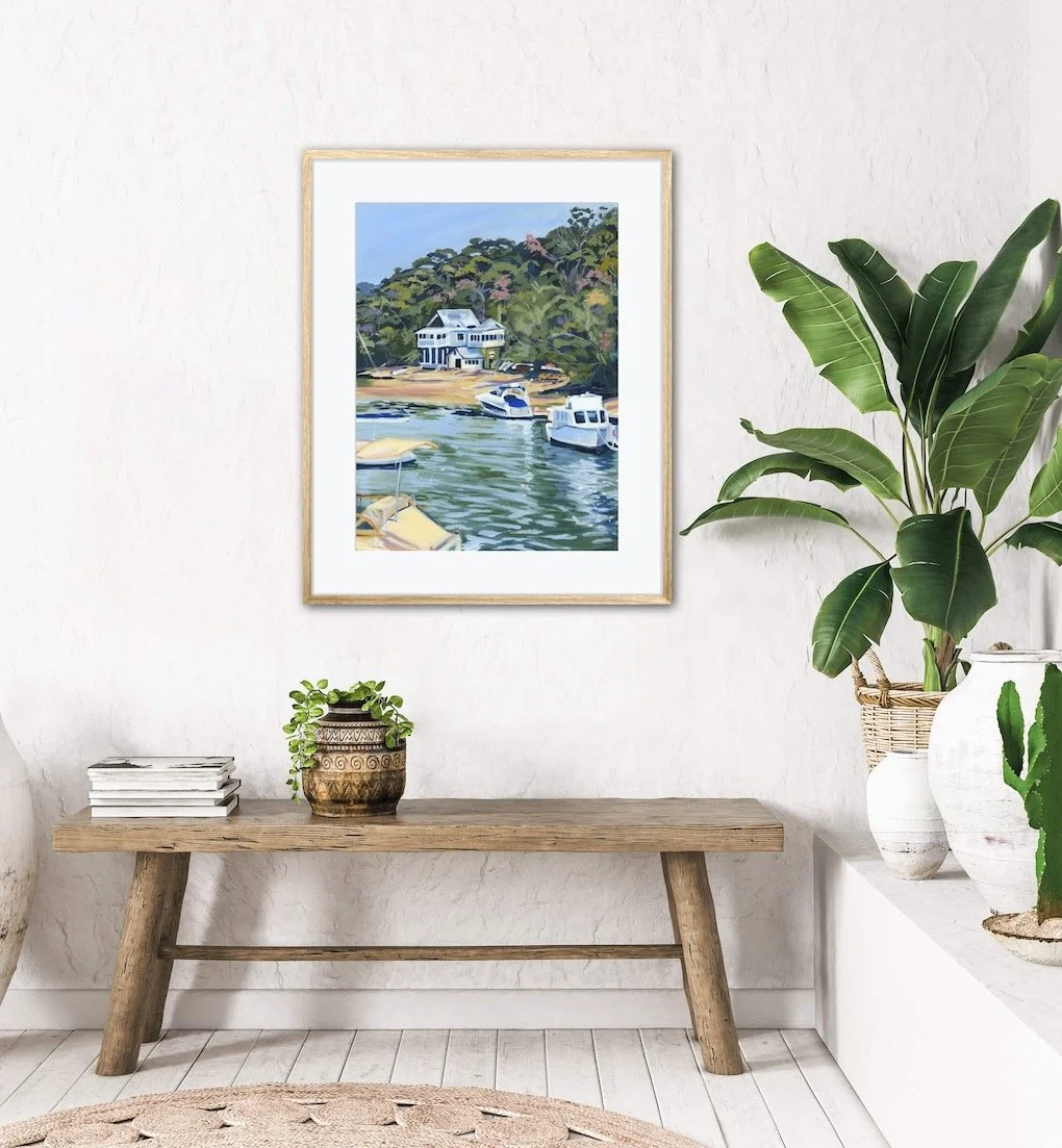 Lazy Afternoon Cottage Point Fine Art Giclee Print by Sancha Prowse