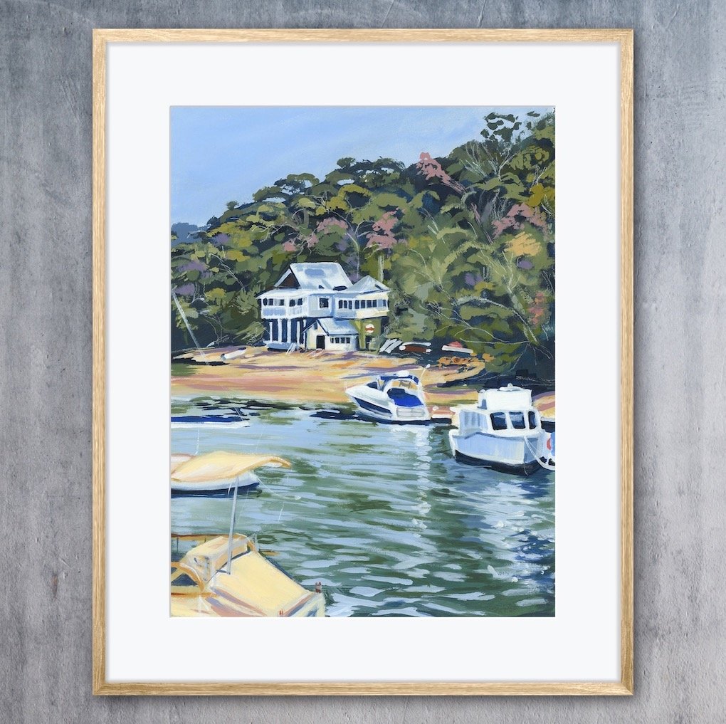 Lazy Afternoon Cottage Point Fine Art Giclee Print by Sancha Prowse