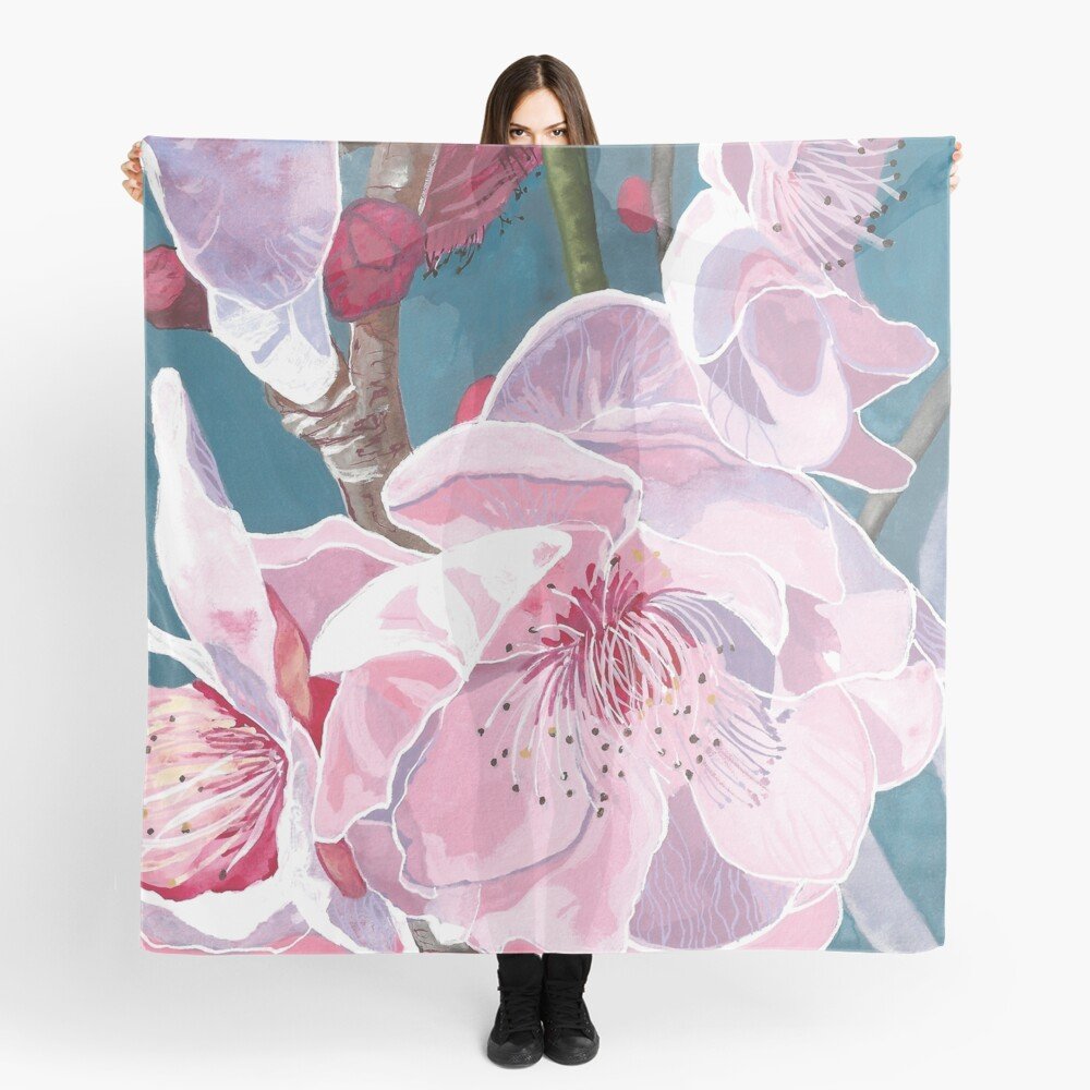 Cherry Blossom Scarf