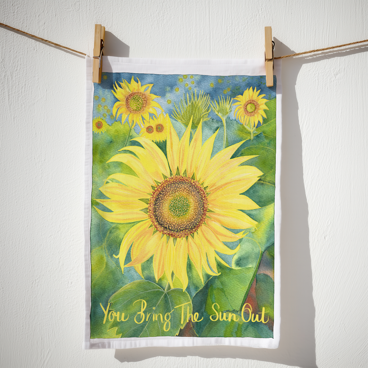 You Bring The Sun Out Tea Towel