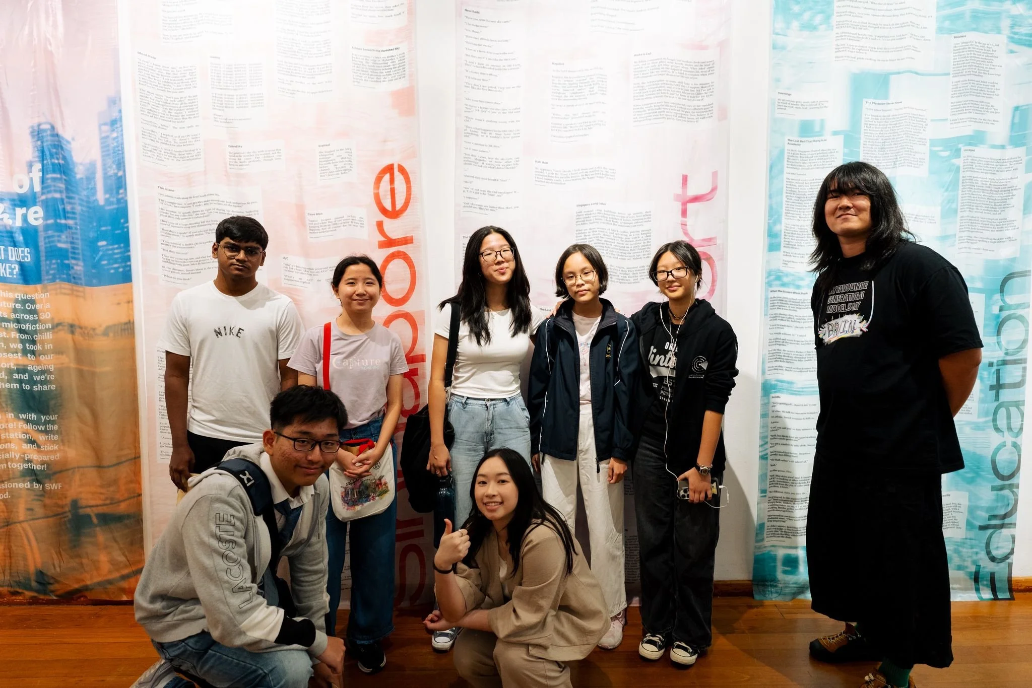 Capturing the Future on Fabric 🌌

There is something magical about seeing words take flight - quite literally!

We recently collaborated with writer/photographer JX Soo for Singapore Writer's Festival "Snippets of the Future" showcase at T