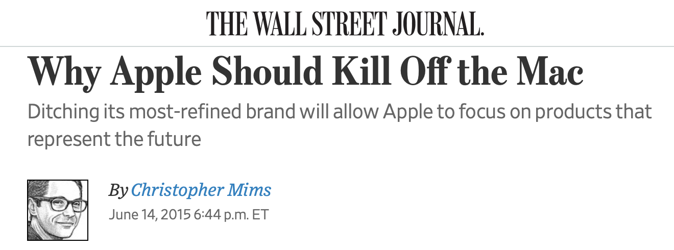 The WSJ has been pedling ignorant bullshit for so many years it's simply incredible