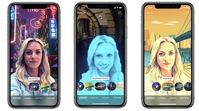 Apple Clips already support video depth effects for background replacement and foreground effects