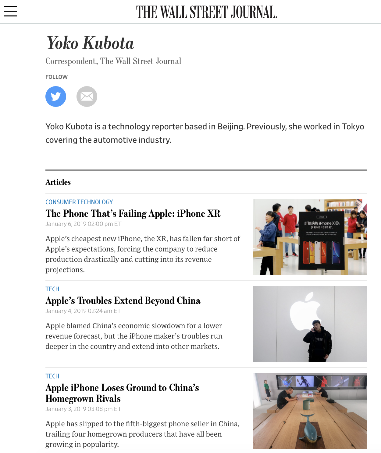 In just a week, Yoko Kubota has established a series of contradictory media narratives