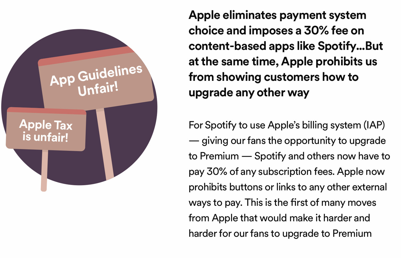 Spotify claims Apple owes it free, unrestricted access to the App Store