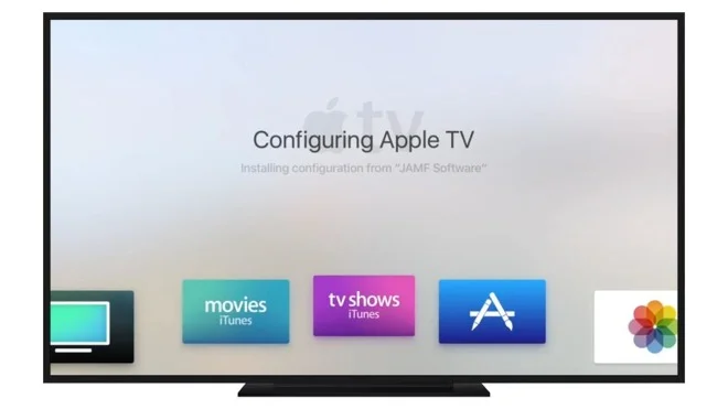 Apple TV uniquely supports enterprise management tools