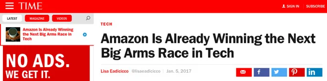 "The most convincing evidence of the Seattle-based giant's advantage? Alexa, Amazon's voice assistant, is dominating this year's CES," Eadicicco wrote.