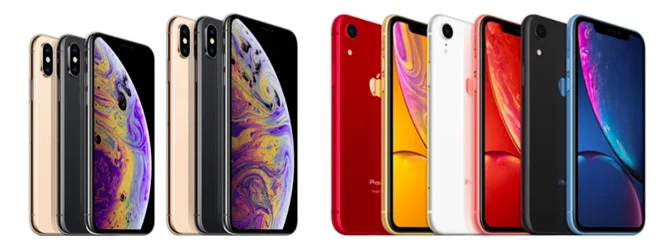 Apple differentiated its iPhone XS and iPhone XR models using color