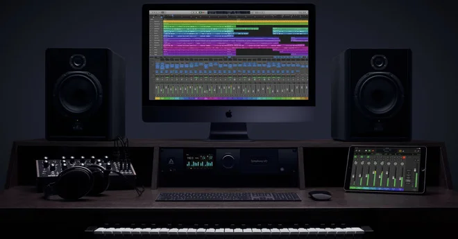 Apple's Logic Pro X has a content-focused UI for professionals—carried over to Logic Remote on iPad