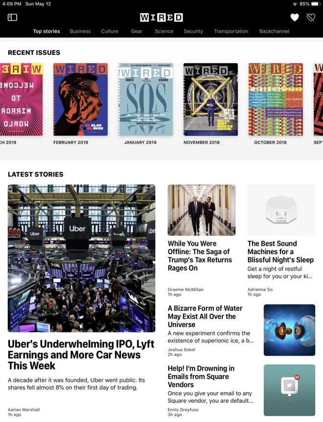 In Apple News, Wired is presented as a valuable product you can subscribe to.