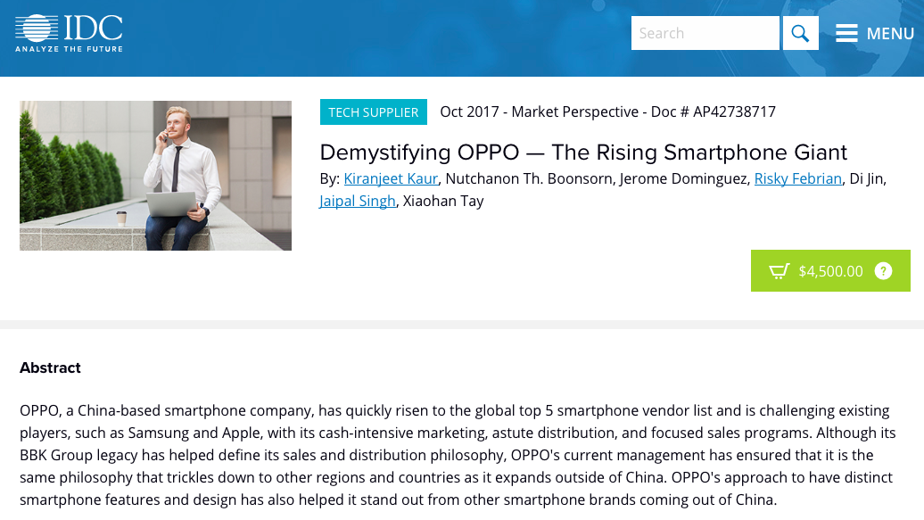 How time flies: Oppo was the Rising Smartphone Giant of late 2017