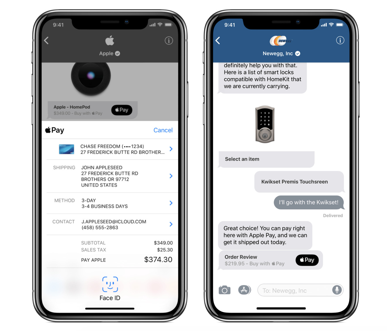 Apple Business Chat integrated Apple Pay, and now the reverse is true.