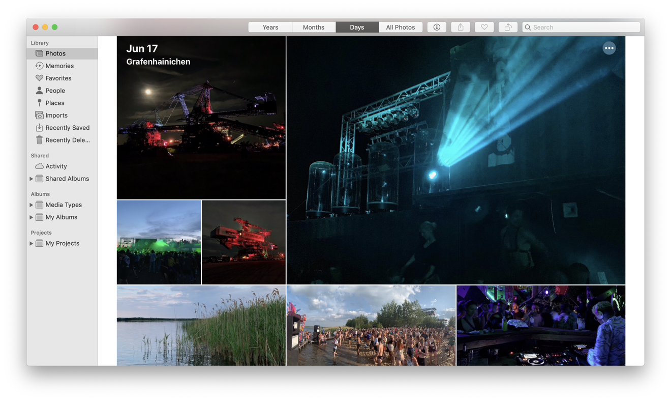 Click on the ellipsis button, and Photos will offer to create a Memory Movie for you