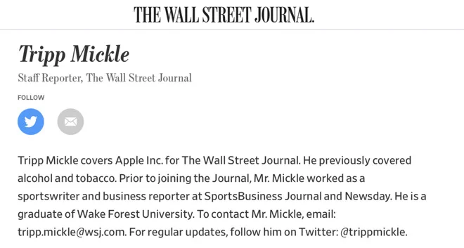 The WSJ hired a sportswriter with scant tech industry experience to interpret Apple's global supply chain
