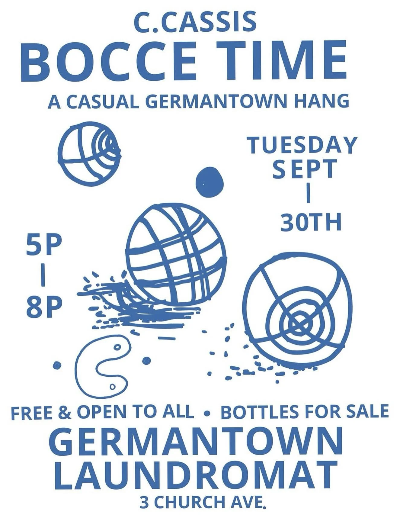 Tomorrow night!! 

Join us at the Laundromat for the final bocce event of the season with the wonderful @currentcassis 💙

These evenings have brought so much joy - we hope to see you there!