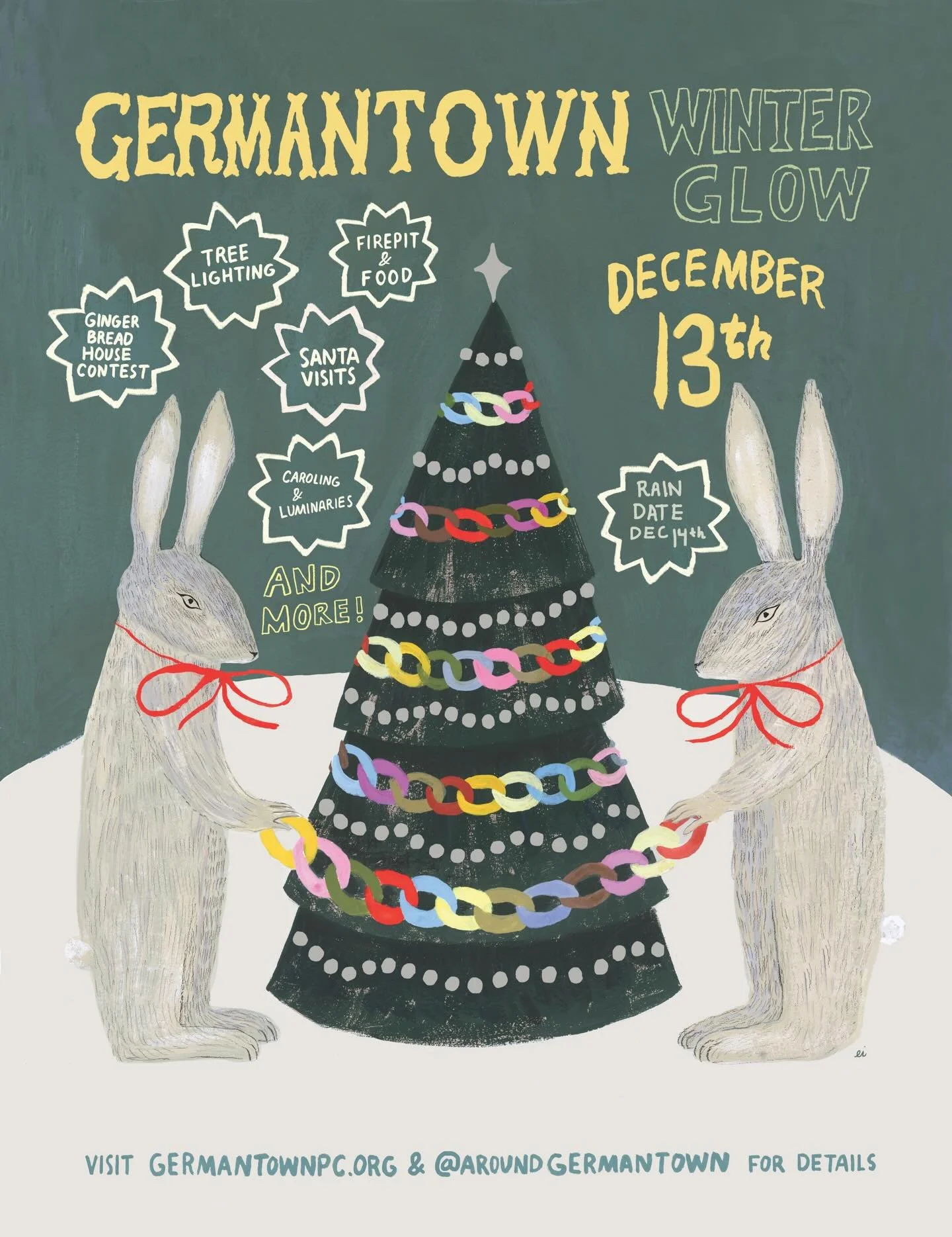 🕯️It&rsquo;s that time of year!! 🕯️

Germantown Winter Glow 2025 
Saturday, December 13th

Germantown Farmer&rsquo;s Market Holiday Market
At Palatine Park Activity Building // 10am-1pm

Palatine Manor Holiday Bazaar // 10am - 2pm

Gingerbread Vill
