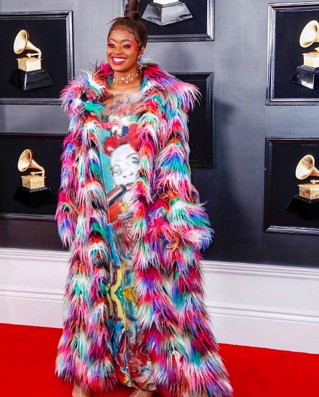 One more repost of this night and this look! 🎉 Thank you and welcome to all of my new followers, and a big thank you to the talented @tierrawhack and amazing designer @nancyvolpeberinger 💥 Can&rsquo;t wait to see what&rsquo;s in store! #grammys2019