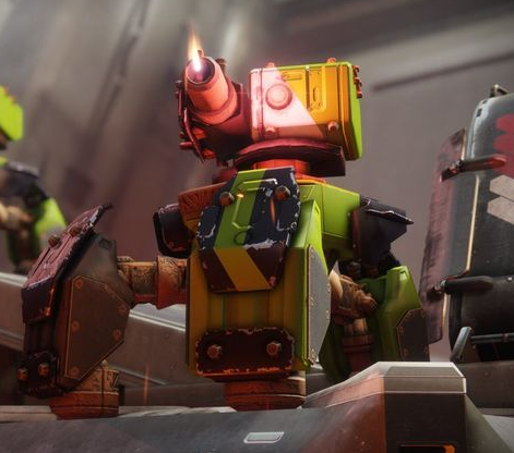 A flamethrower variant of the Scorpius Turret