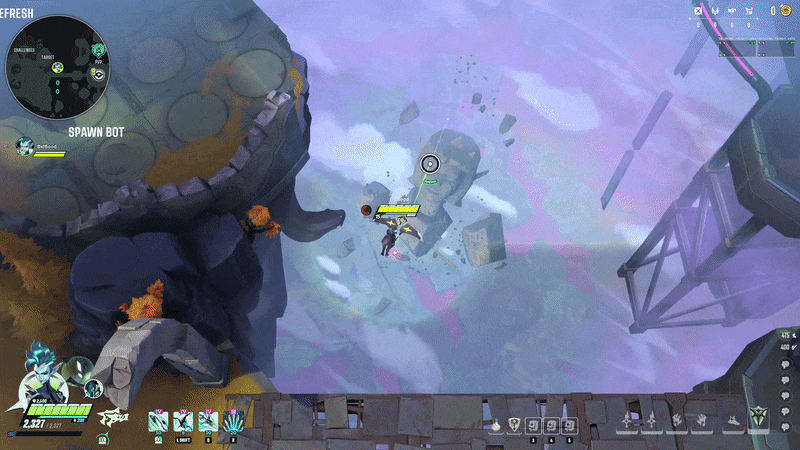 Smooth turn, preserving speed