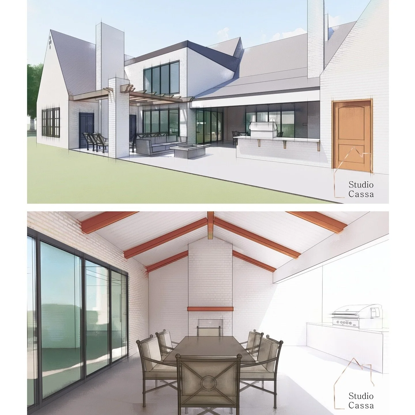 We created these 3D Exterior Renderings from a basic set of plans that their architect drew up. They weren&rsquo;t satisfied with the previous exterior design nor the entirety of the floor plans. We were able to create an exterior they loved and crea