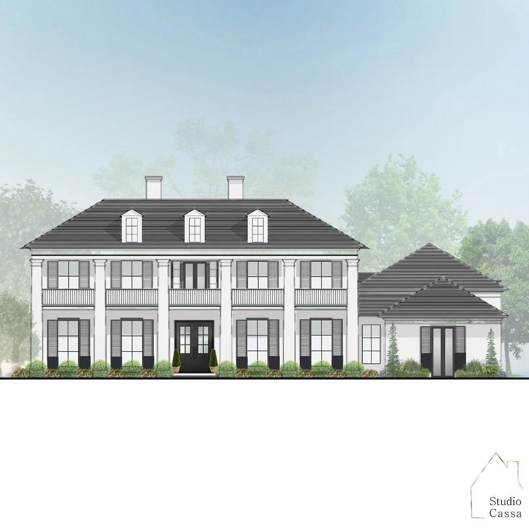 A Greek Revival new build coming soon to SW Missouri. The symmetry. 🤌🏻🏛️