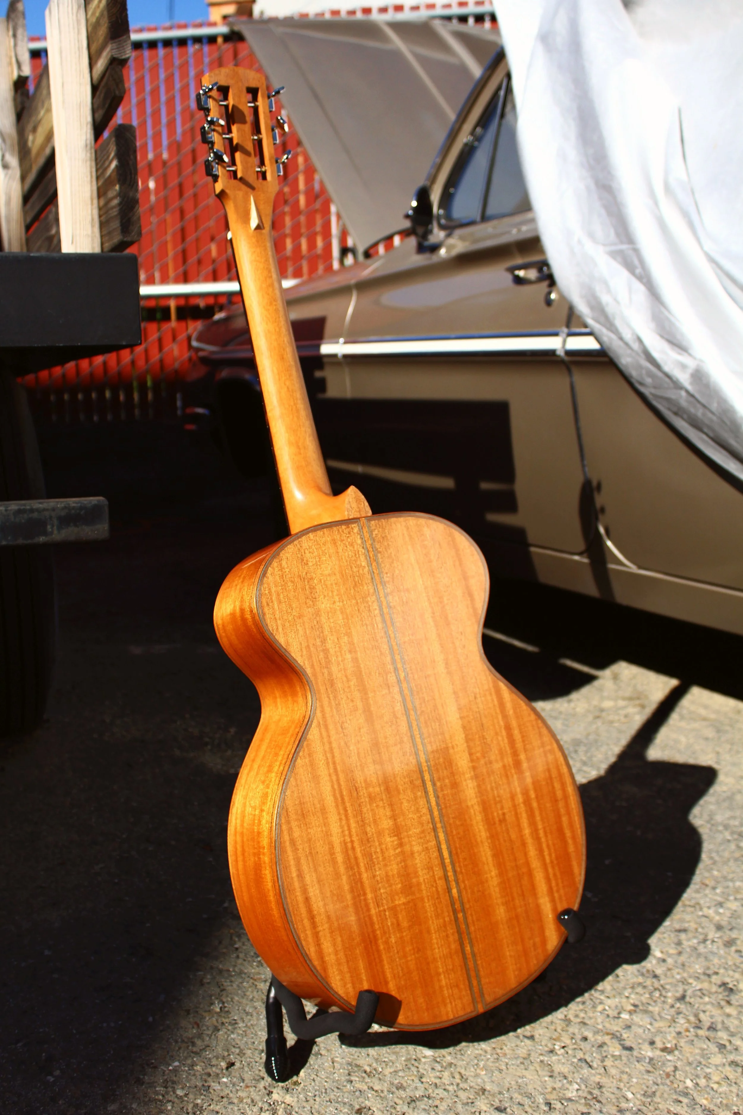 Honduran mahogany guitar