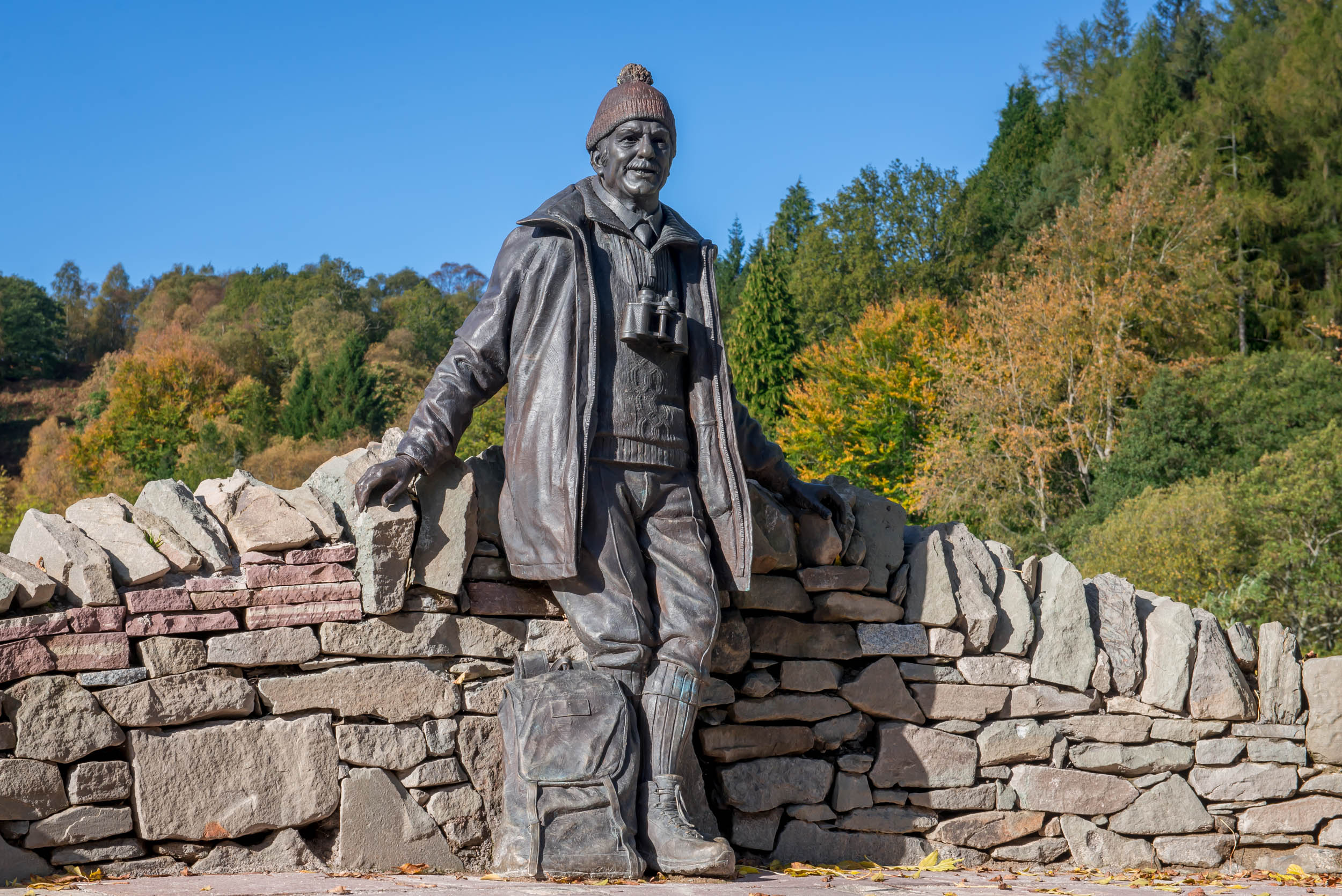Tom Weir Statue, Balmaha, Loch Lomond