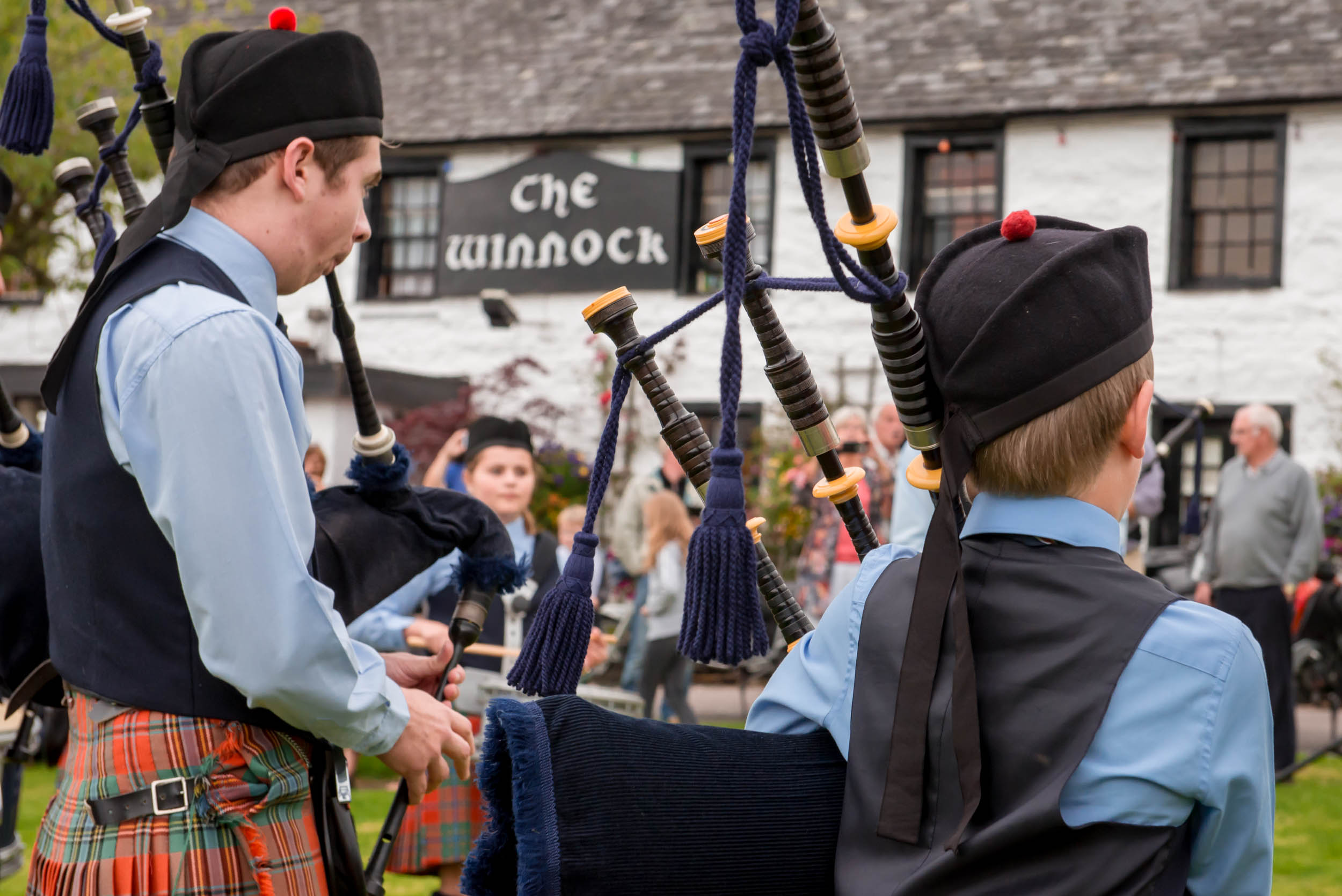 Piping In The Square, Drymen