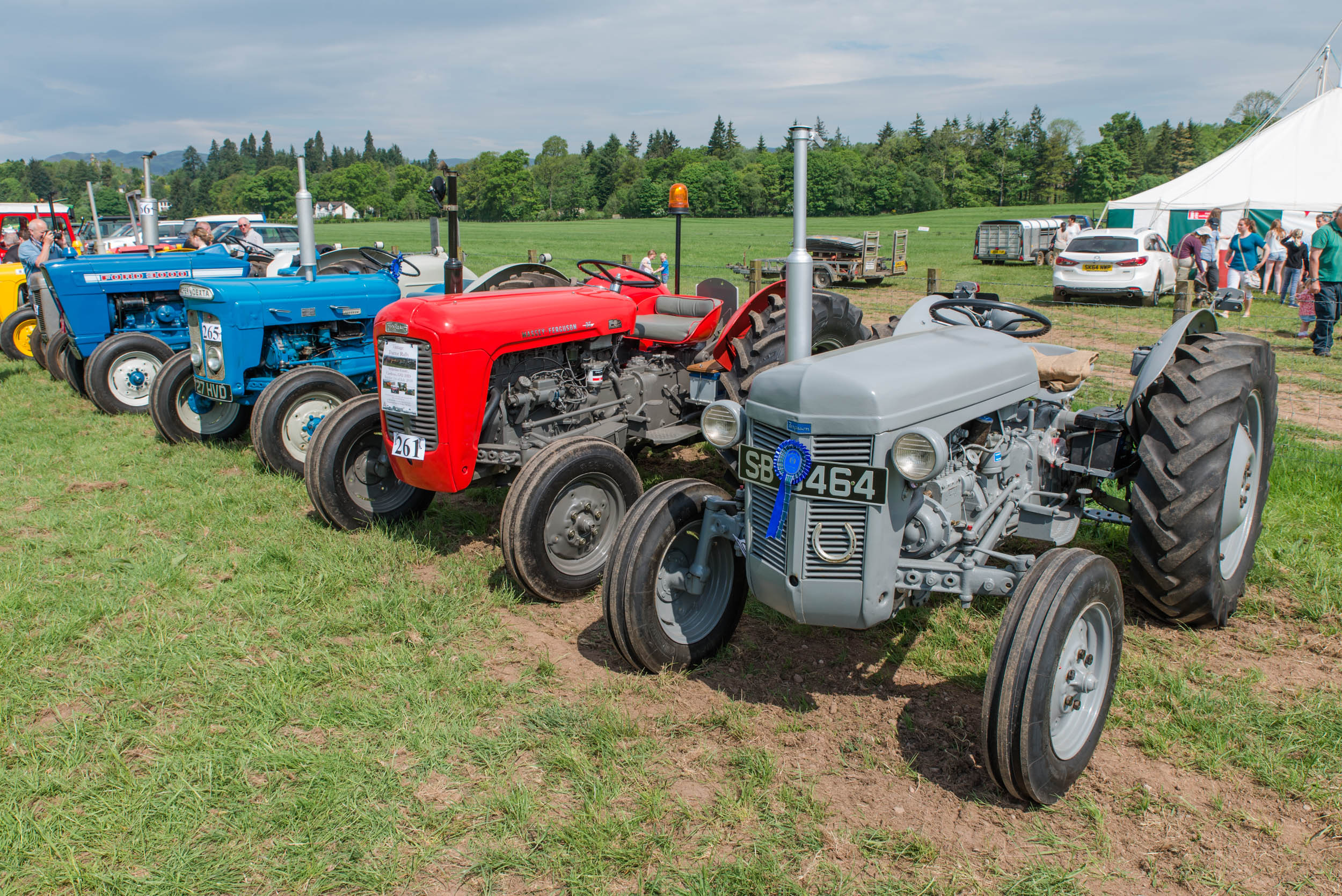 Vintage Tractors at Drymen Show