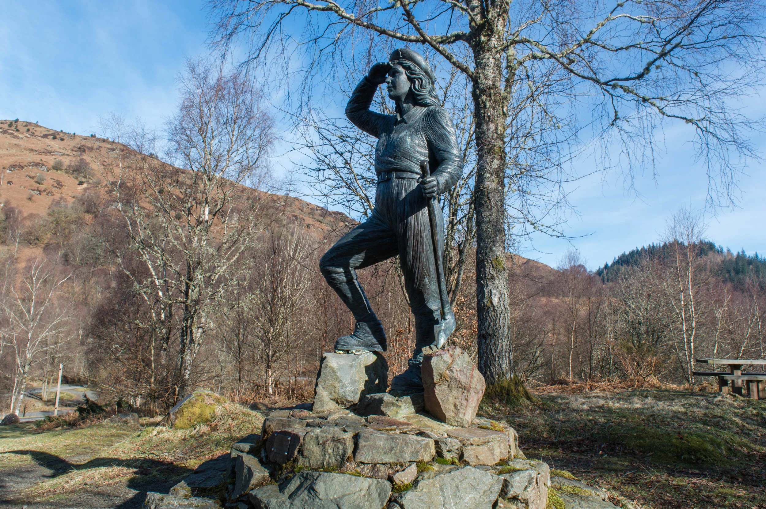 Timber Jill Statue, Aberfoyle