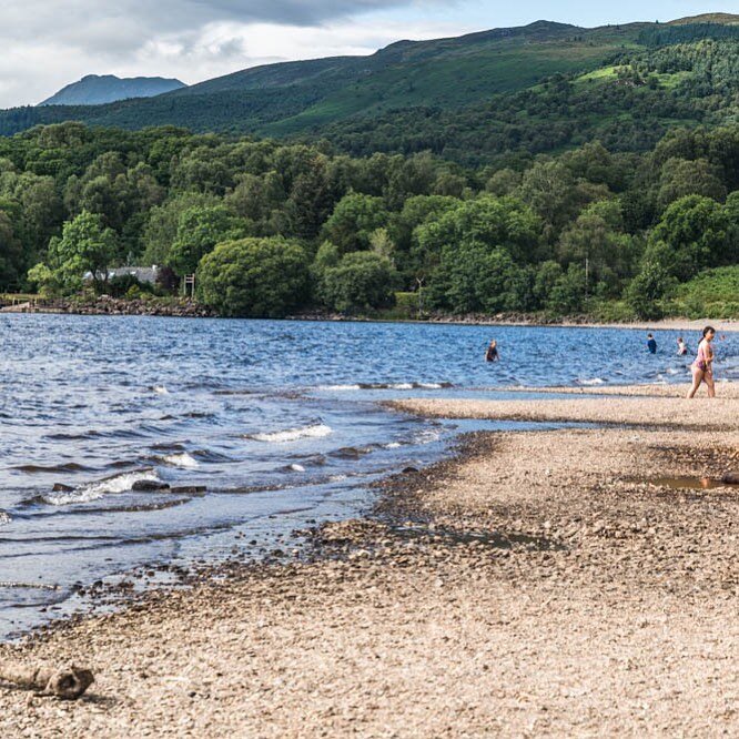 A rate picture of Milarrochy Bay without its famous tree #milarrochybay #lochlomond #balmaha #seelochlomond