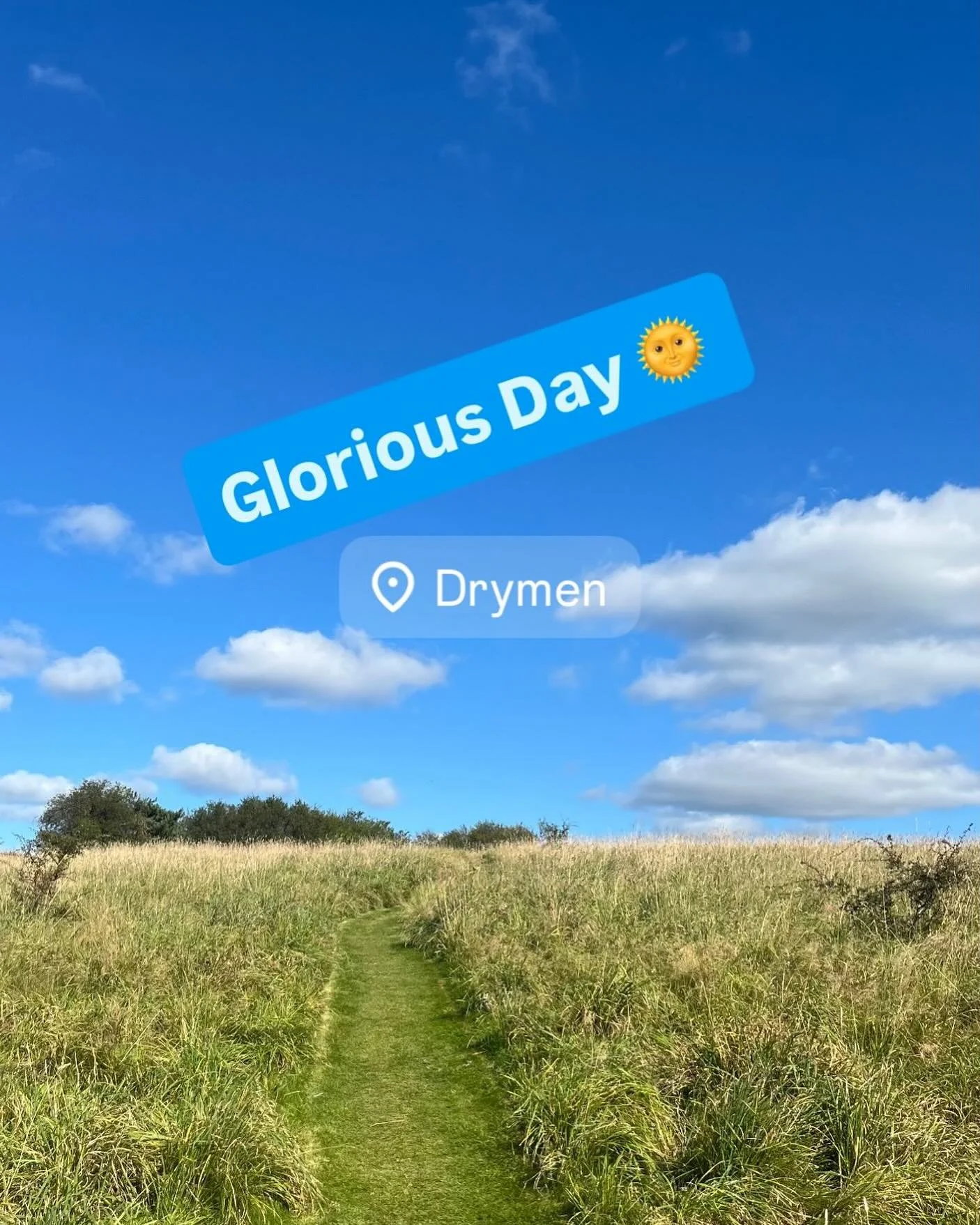 Beautiful weather today