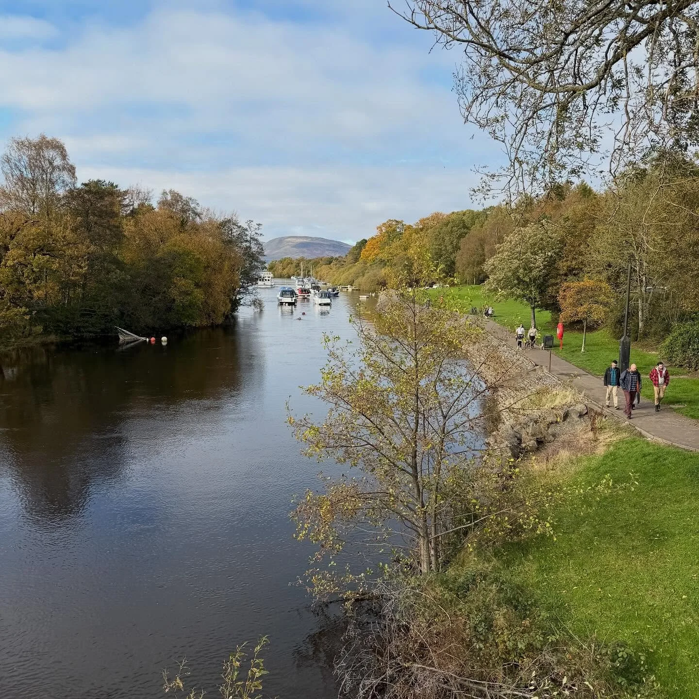 Balloch looking nice in the autumn sunshine this afternoon