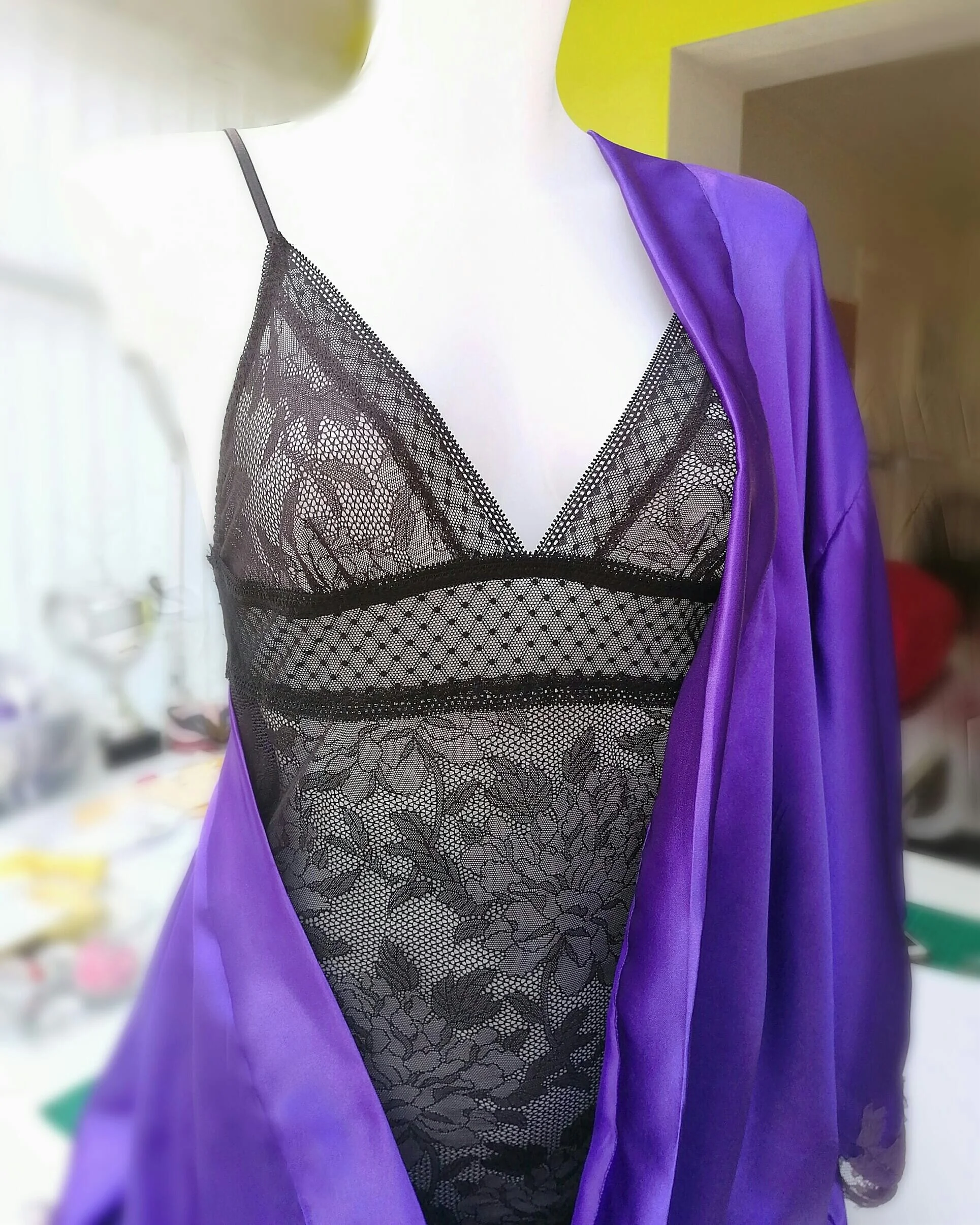 black mesh bodysuit