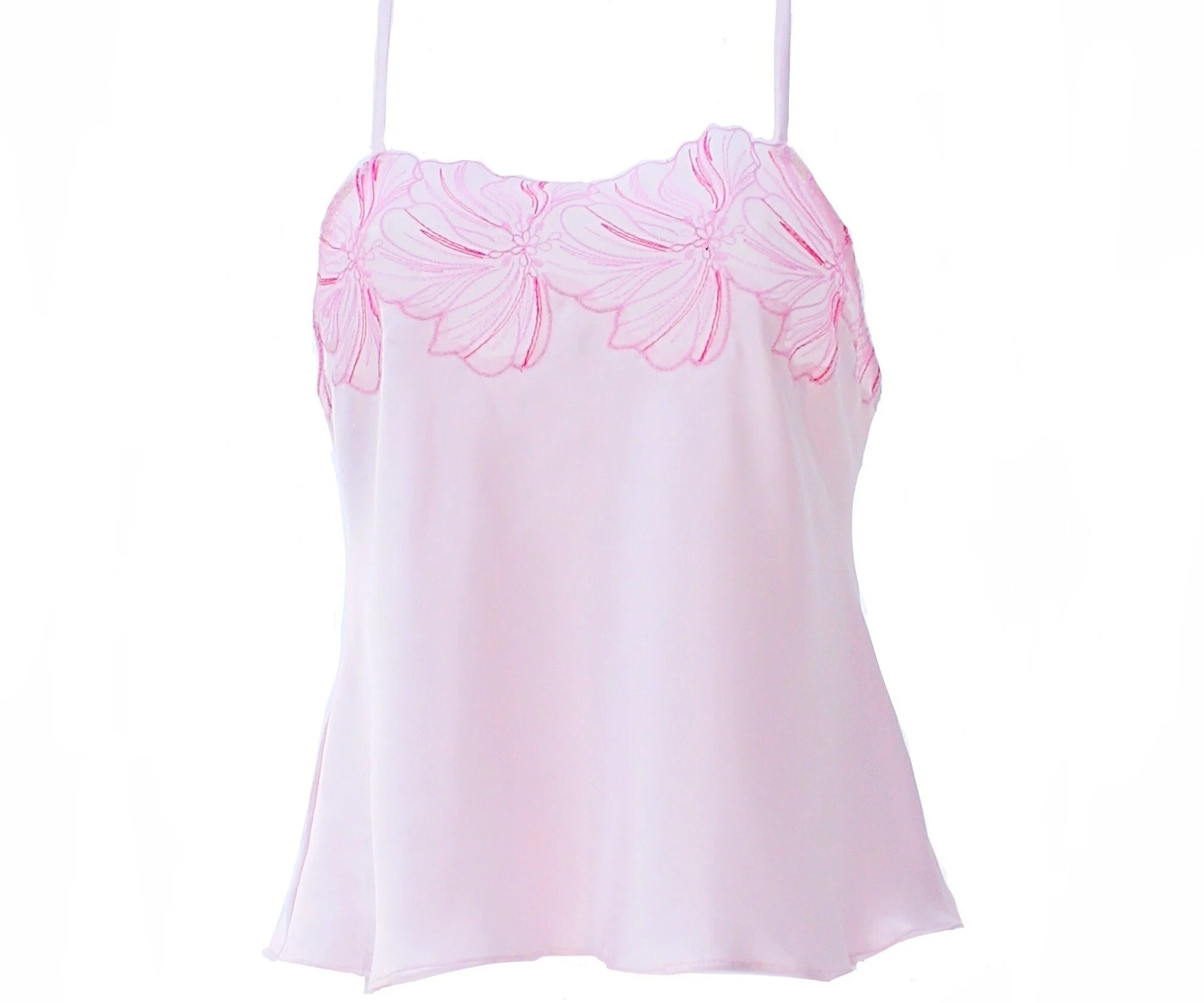 silk pink camisole