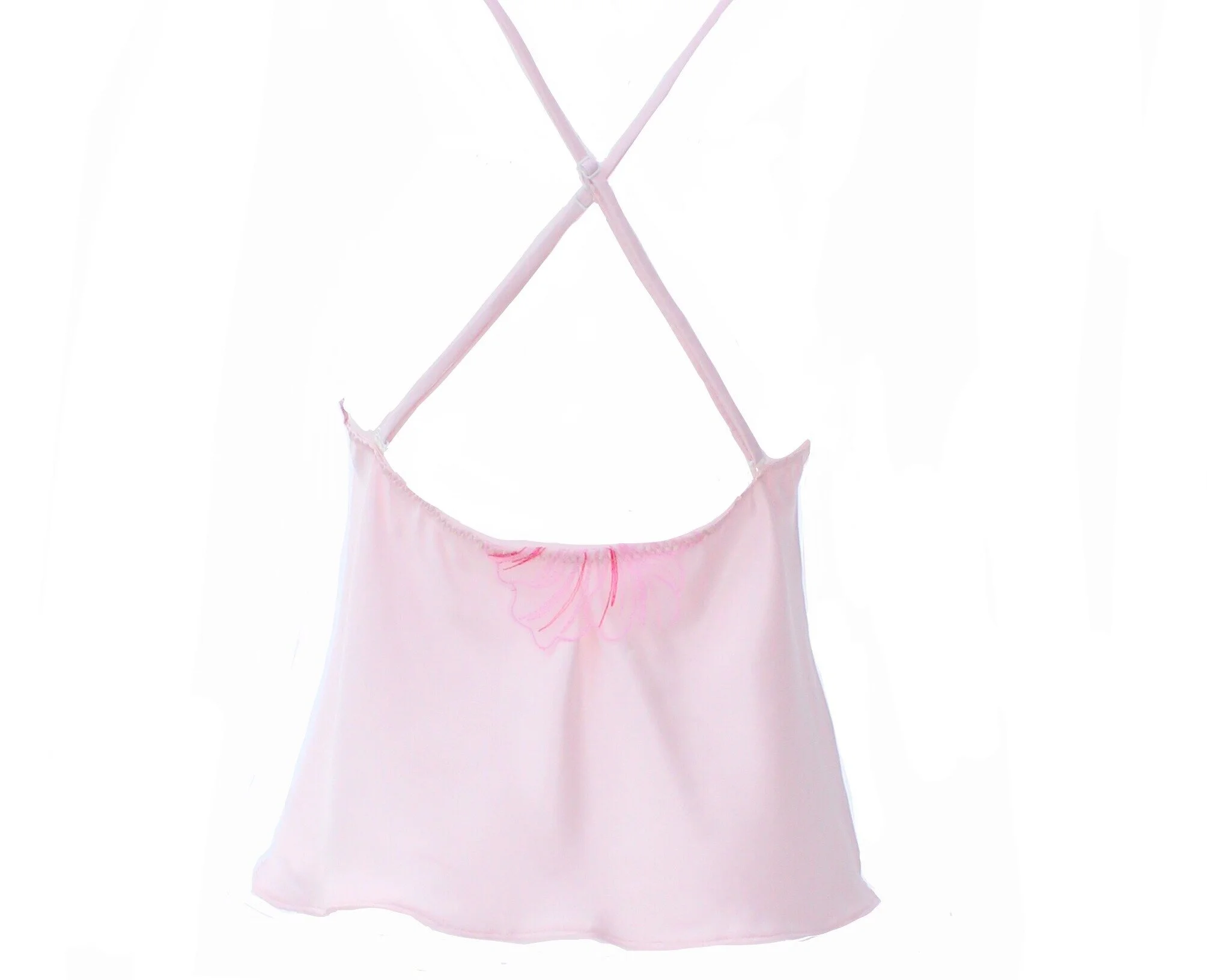 silk pink camisole